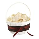 Jean M. Flower Girl Basket - Brown/ Spice/ Cream