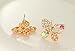 Fashion Multicolour Rhinestone Butterfly Retro Ear Studs Earrings 1 Pair