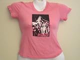 Dragonfly Clothing Rolling Stones Tour of Europe Pink Baby Doll T Shirt , Ladies Rolling Stones Concert Shirt