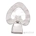 Heart Shaped Teething Ring and Rattle White