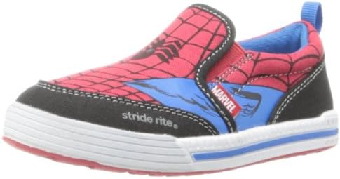 Stride Rite Spider-Man Slip-On Sneaker (Toddler/Little Kid),Red/Blue,9.5 M US Toddler