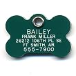 Bone Safety Reflective Pet ID Tag with Personalized Customized Engraving