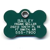 Bone Safety Reflective Pet ID Tag with Personalized Customized Engraving