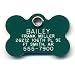 Bone Safety Reflective Pet ID Tag with Personalized Customized Engraving