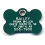 Bone shape Safety Reflective Pet ID Tag with Personalized Customized Engraving