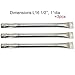 The Red BBQ 12411 3-pack Stainless Steel Straight Pipe Burner for Lowes BBQ Grillware, Charmglow, North American Outdoors and Perfect Flame Grills