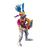 Plastoy - 62018 - Figurine-Chevalier Ailes Bleues , Damier Rouge (Cavalier Ou Pieton)