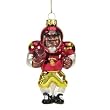 Southern California USC Trojans 4" Glass Black Football Player Holiday Ornament Set of 3 - NCAA College Athletics