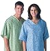 Cascade Print Deluxe Cut Gowns - I.V. Gown with Telemetry Pocket, Cascade Green Print, Our Cascade gowns are able to accommodate facilities that need an economical, deluxe cut gown. These gowns are constructed of 4.1 oz. twill fabric and have a tieside closure to provide complete patient modesty. The Cascade print is available with a blue background on the regular style gown and a green background on the I.V. style with telemetry pocket gown. The I.V. gown features a color-coded binding on the right sleeve to help end users easily identify which sleeves snap together. Both gowns are cut with a full 66'' sweep and feature a raglan sleeve for extra room. Patients will appreciate the 49'' length and 7'' in-sleeve. Neck and waist ties are made of durable, 100% polyester twill tape and reinforced to the body of the gown for added durability. Product photo may not exactly match the product offered for sale. Please refer to the product description.