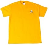 STAR TREK COMMAND UNIFORM YOUTH & ADULT GOLD S/S TEE