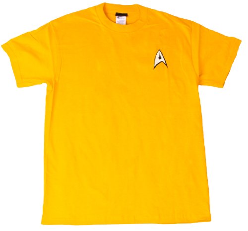 STAR TREK COMMAND UNIFORM YOUTH & ADULT GOLD S/S TEE