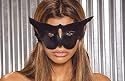 Leather cat mask (Adult)