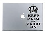 Keep Calm Carry On MacBook Decal Mac Apple skin sticker