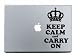 Keep Calm Carry On MacBook Decal Mac Apple skin sticker