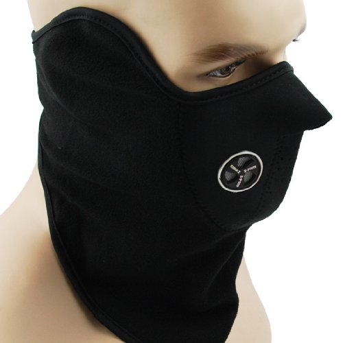Light Weight Black Neoprene Thermal Fleece Vent Half Face Mask Facemask Balaclava Riding Cycling Bike Mountain Bike MTB Bicycle Cycle Bicycle Motocross BMX Adventures X-Sports Extreme Sport