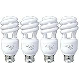 Alzo Joyous Light 15W Full Spectrum Compact Fluorescent Cfl Light Bulbs - Pack Of 4 - 5500K- Daylight Pure White Light