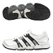 adidas Men's Carbonstabil Indoor Court Shoe,White/Black/Chrome,7 M US