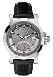 Image of Nautica A13598G Gents Multifunction Watch with Black Imitation Croco Leather Strap