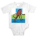 Onesie with water, deer, antlers, river, animal, drinking