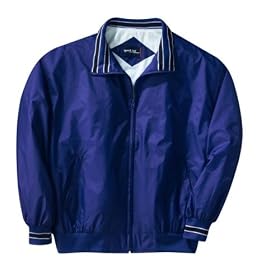 Sport-Tek Nylon Jacket with Stripe Trim by Sport-Tek