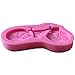 FLY DIY Cake Mold 3D Bicycle Shaped Silicone Fondant Mold,Pink