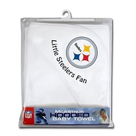  Pittsburgh Steelers Hooded Baby Towel (White)