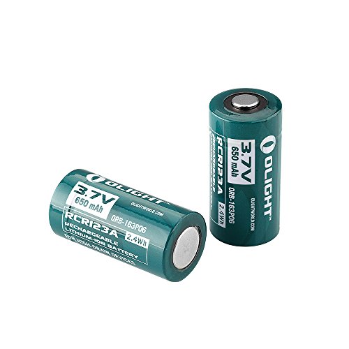 Olight 650mah 16340 rcr123a 3.7v lithium-ion rechargeab…