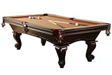 Harvil Milan 8 Foot Solid Wood Pool Table with Free Accessory Kit