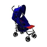 Dream On Me Lightweight 5 Position Stroller, Red/Blue