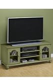 Harwick Wide-screen Tv Stand Glass-door Sage