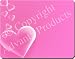 PINK HEARTS VALENTINE GIFT Mouse Mat