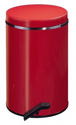 Wesco 117 212-02 Tretabfallsammler Softer, 13 Liter, rot