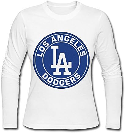 Los Angeles Dodgers T Shirts For Womens O-Neck[ XL White