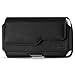 The New HTC One M8 Leather Pouch Case Cover Holster - Secure Belt Clip and Belt Loops (Fits HTC One M8 With Otterbox Commuter / Defender Case On)