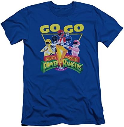 POWER RANGERS/GO GO-S/S ADULT 30/1-ROYAL BLUE-XL