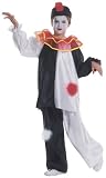 Deluxe Childs Pierrot Clown Costume Medium