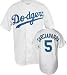 Nomar Garciaparra White Majestic MLB Home Replica Los Angeles Dodgers Jersey - Small