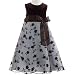 Rare Editions Childrens HOLIDAY BLACK CHRISTMAS Special Occasion Dress Girl 4-16