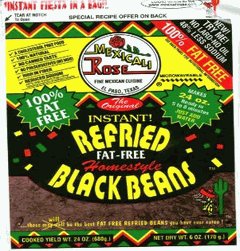 Mexicali Rose Low Fat Free Refried Black Beans - Instant 7 oz by Mexicali Rose