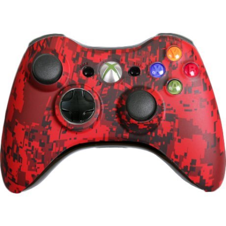 Xbox 360 Modded Controller 11 Mode Adjustable Rapid Fire Wireless Red Urban Controller