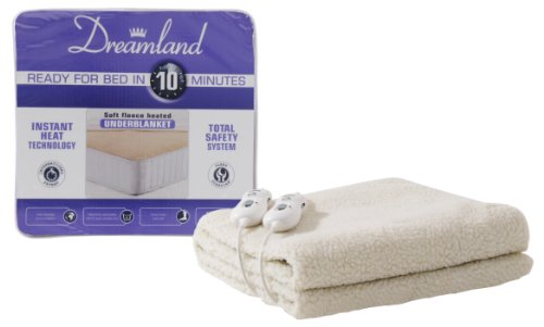 Dreamland Fleece Under Blanket Double Dual Control