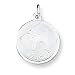   - Sterling Silver Beagle Disc Charm with 20 inch Sterling Silver Chain