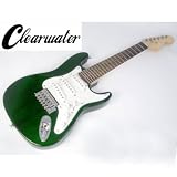 [Free shipping] NEW 1/2 SIZE MINI STRAT ELECTRIC TRAVEL GUITAR IN TRANSLUCENT GREEN gcwmg