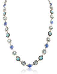 Lucky Brand "Mystical Realm" Two-Tone Turquoise Multi-Strand Necklace, 25"