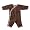 Baby Soy Kimono Onepiece, Chocolate/Petal - 0-3M