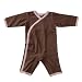 Baby Soy All-Natural Kimono One-piece (Chocolate/Petal/0-3 Months)