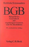 Produkt-Bild: B&uuml;rgerliches Gesetzbuch ( BGB). Mit zugeh&ouml;rigen Gesetzen und EG- Richtlinien