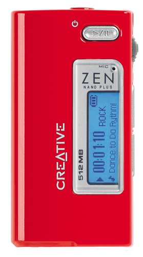 [アウトレット] Creative メモリープレイヤ Zen Nano Plus 512MB レッドモデル CZNP512-RDOL