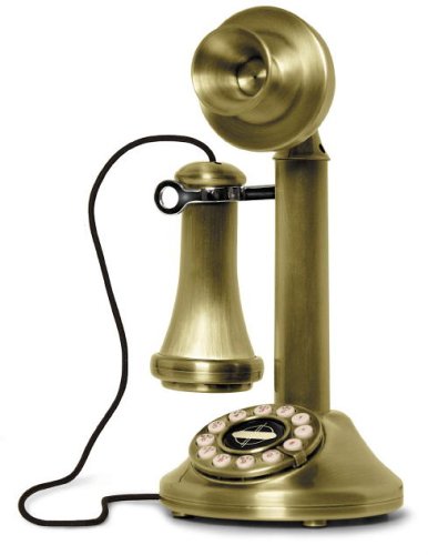 Crosley Candlestick Phone CR64-Brushed Brass