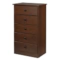 Fully Assembled Legend 5 Drawer Chest - Oak
